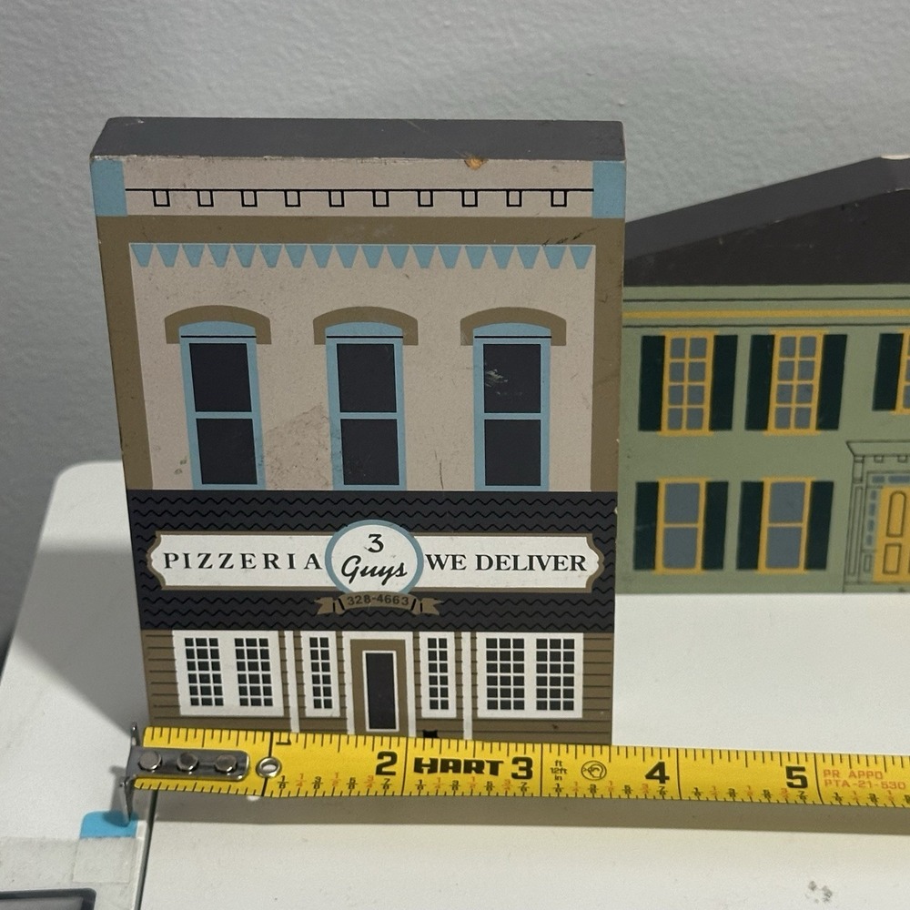 (2x PIECE) 1996 THE CAT'S MEOW SERIES XIV THREE GUYS PIZZERIA & 1992 Grand Haven - Picture 9 of 10